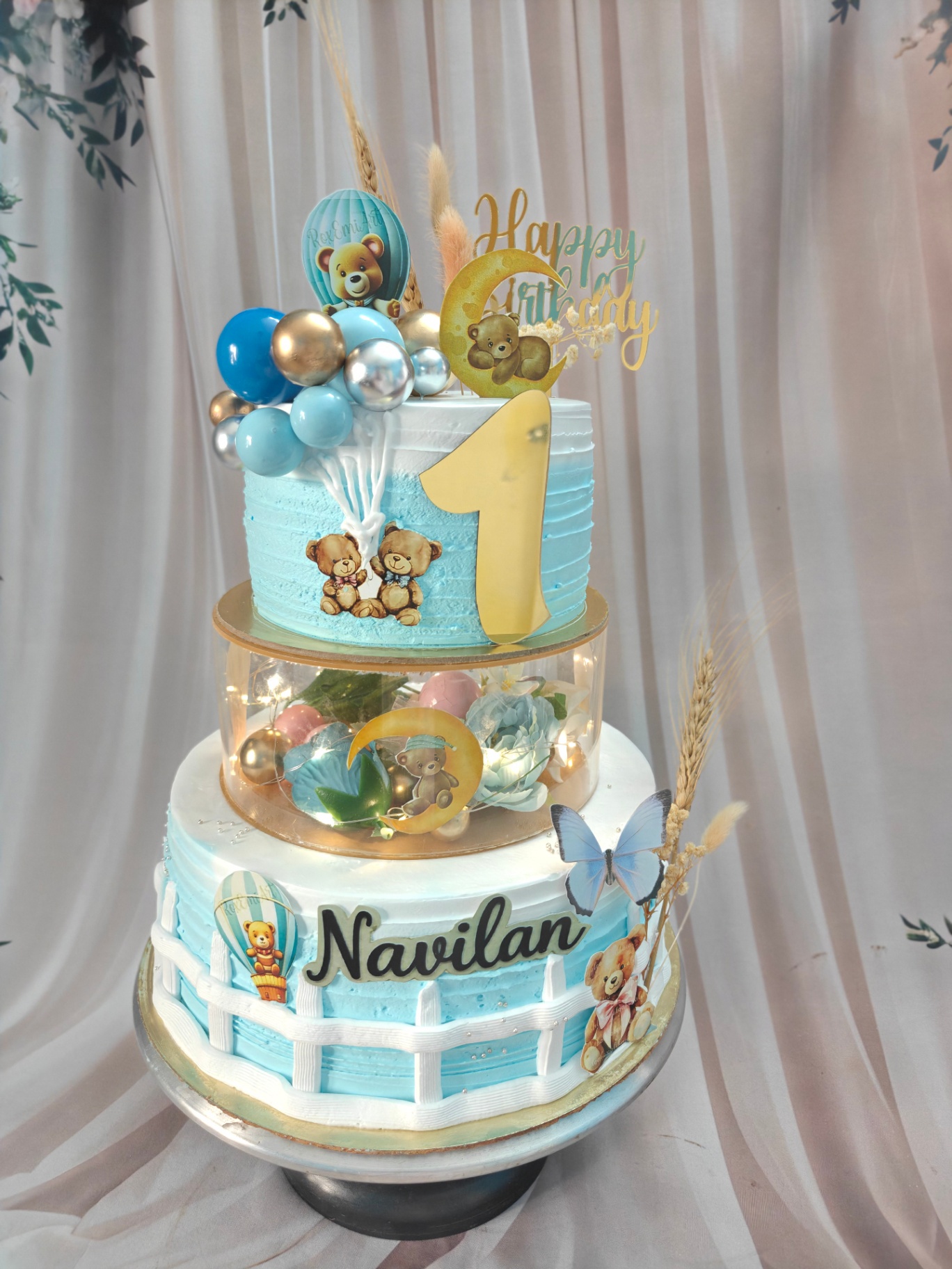 Teddy Blue Spacer Cake