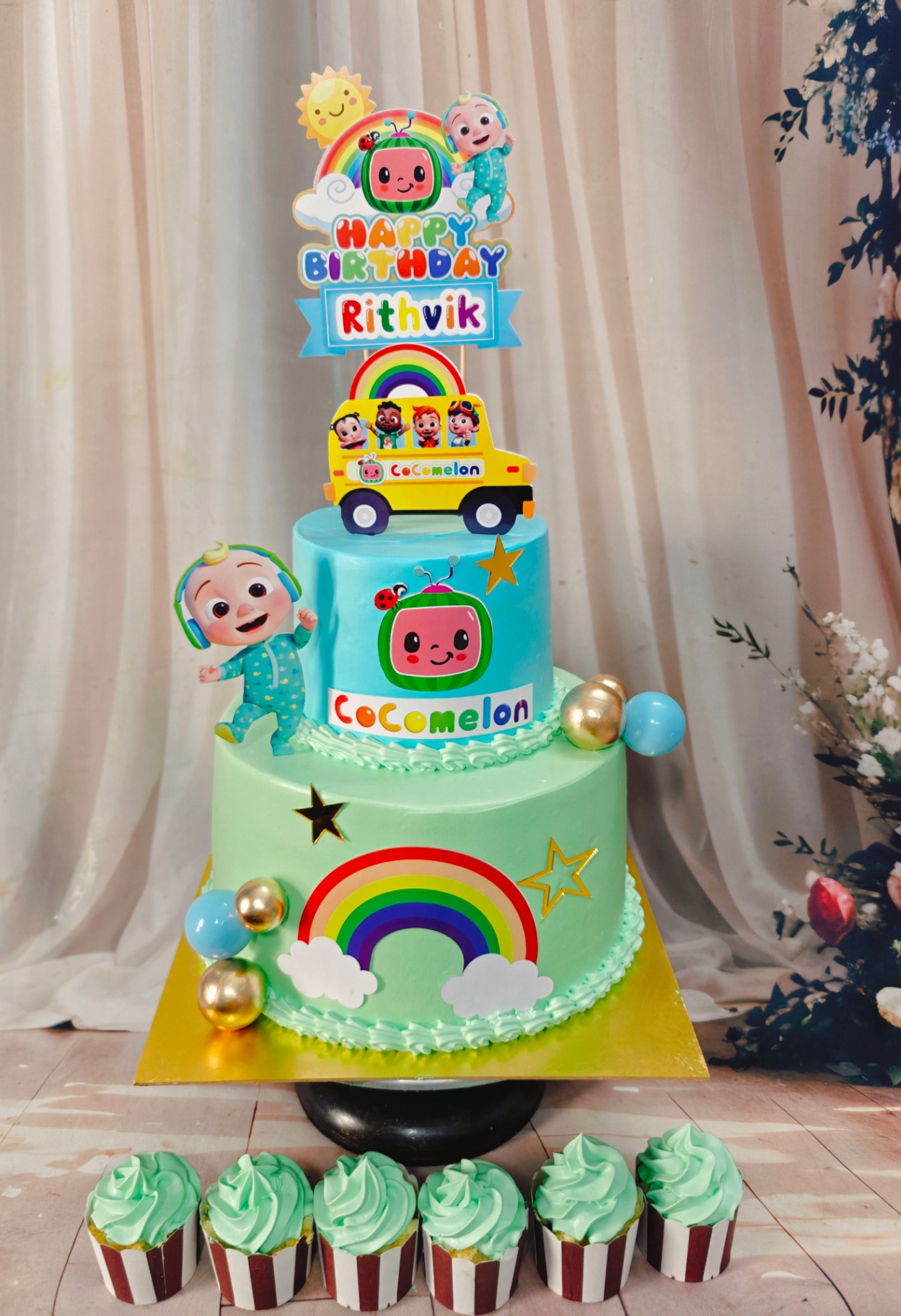 Cocomelon Theme Cake