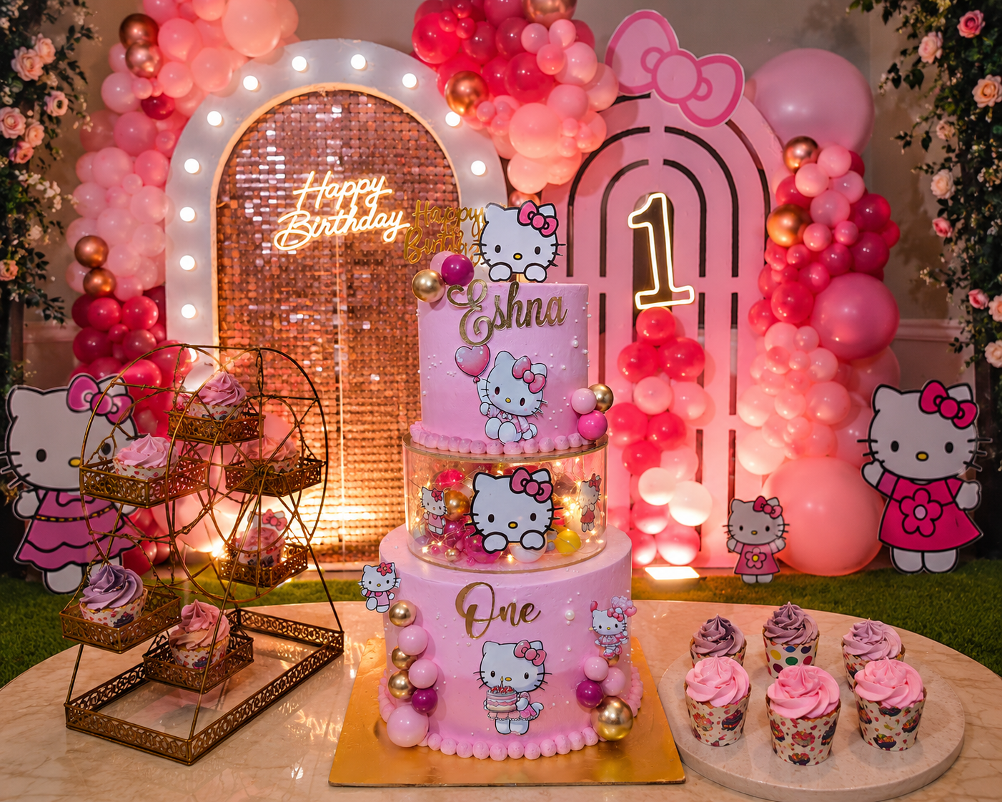 Kitty Theme Cake