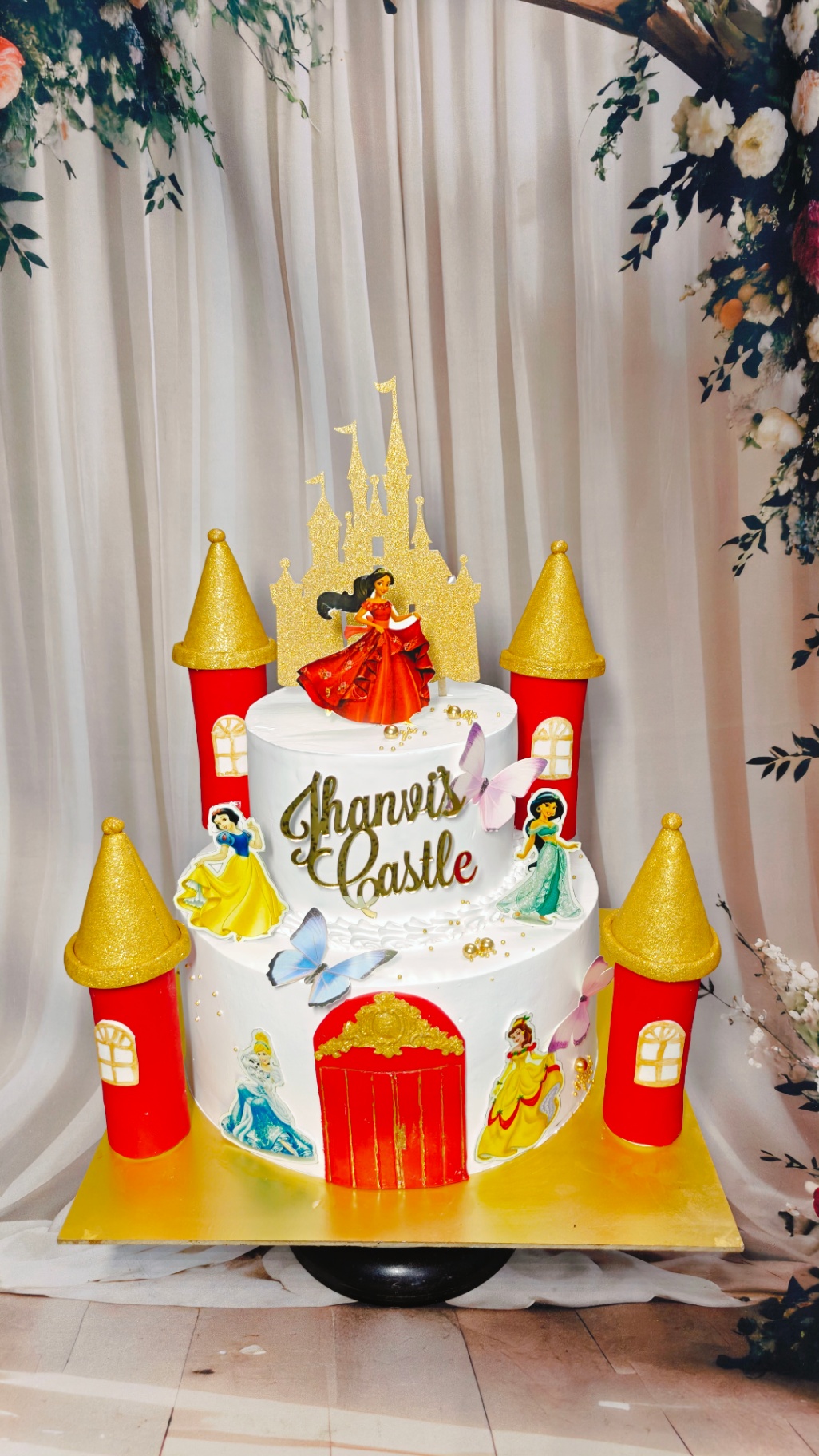 Disney Princess Castle Cake