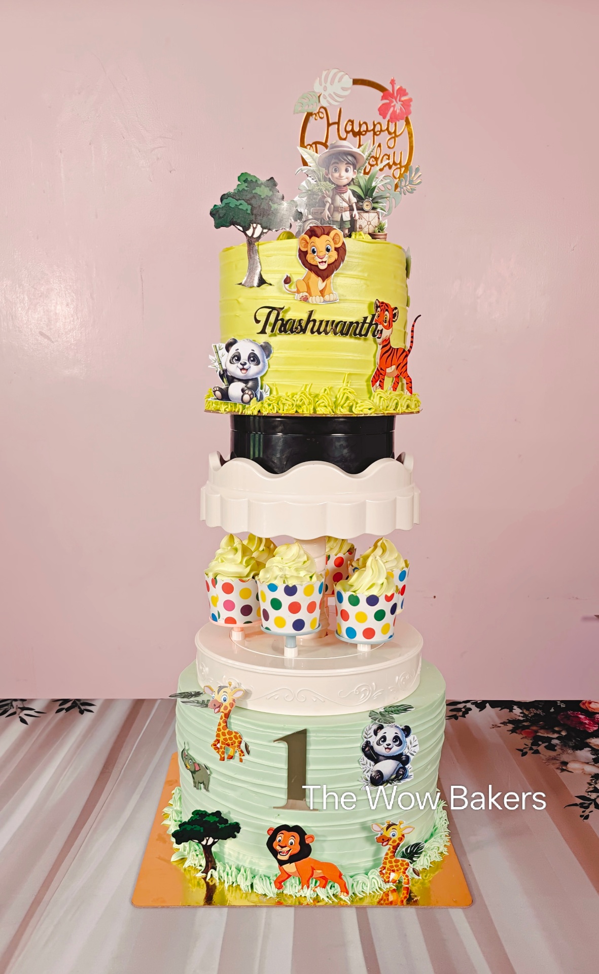 Animal Safari Multi-Tier Cake