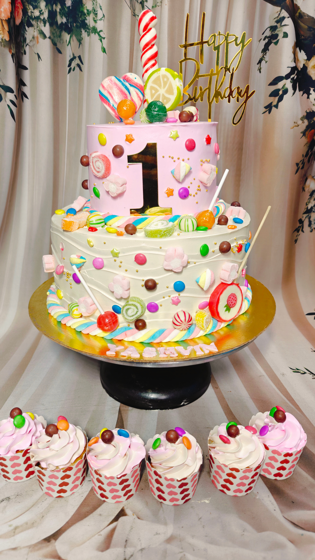 Candy Land First Birthday Cake
