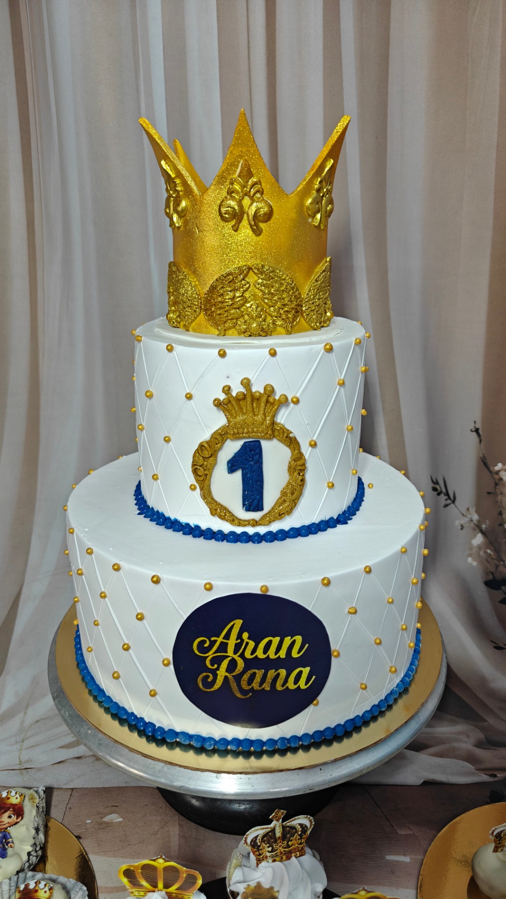 Royal Prince Crown Birthday Cake