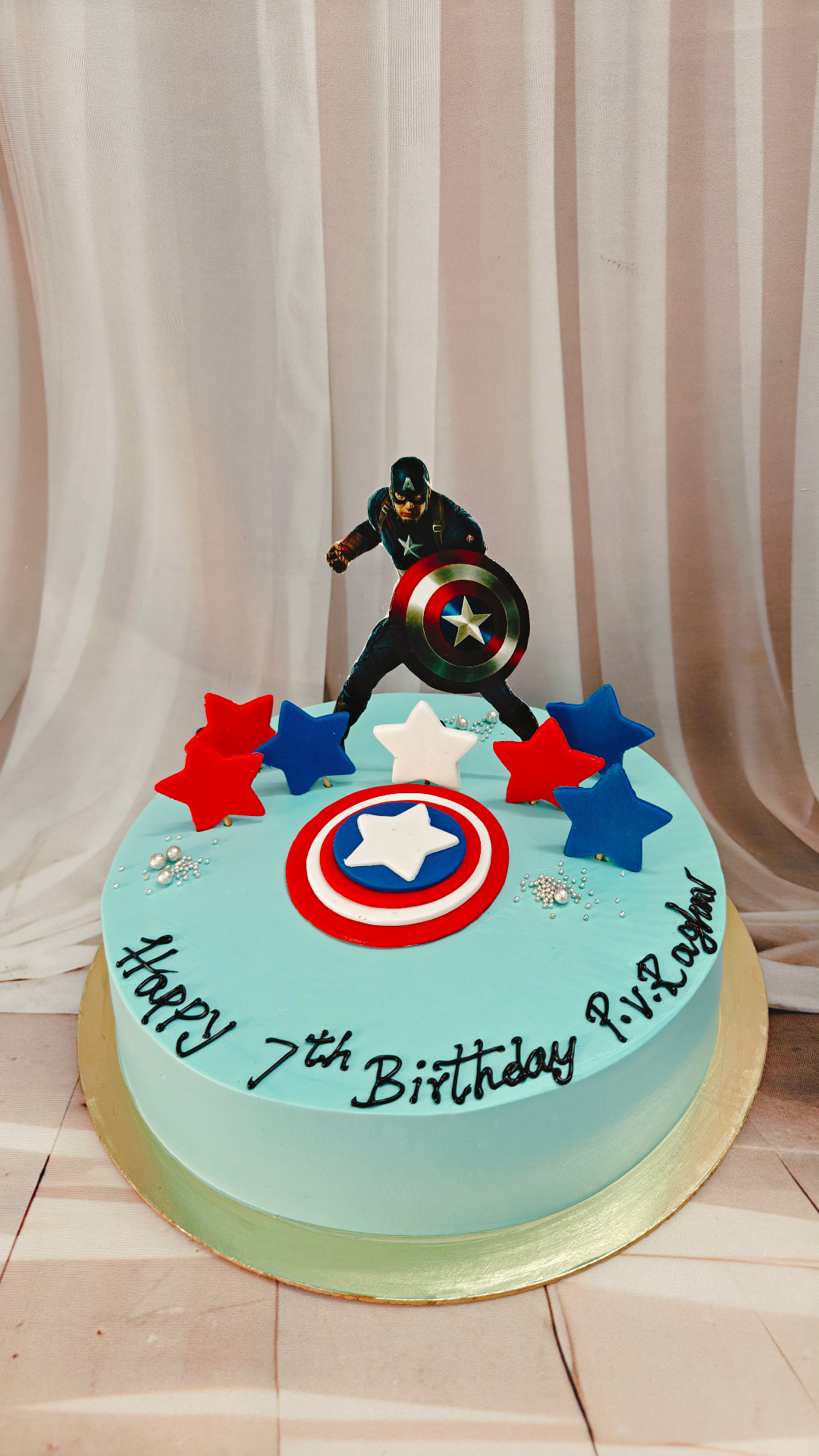 Raghav Captain America Shield Budget Cake