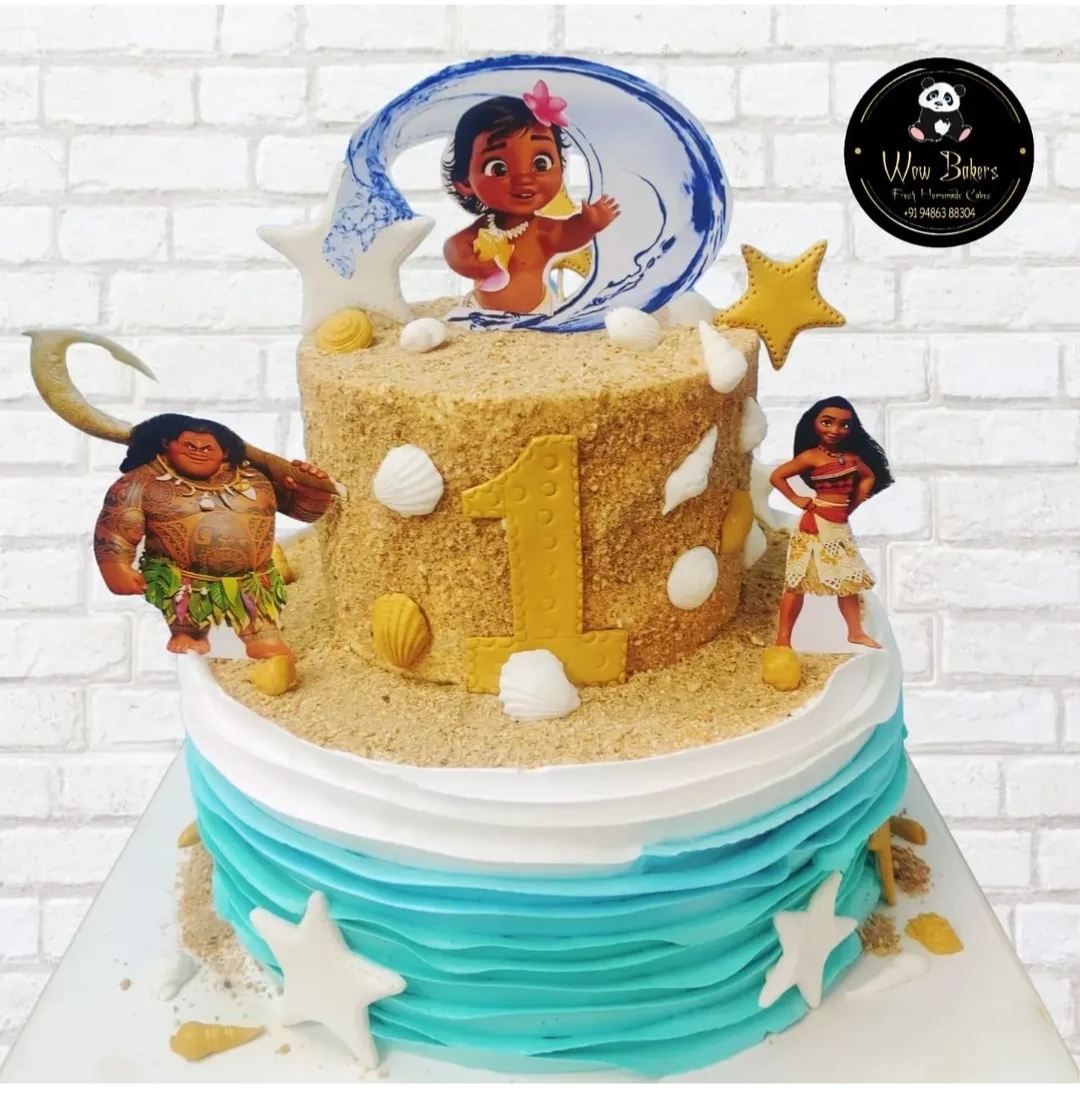 Moana Beach Theme Cake