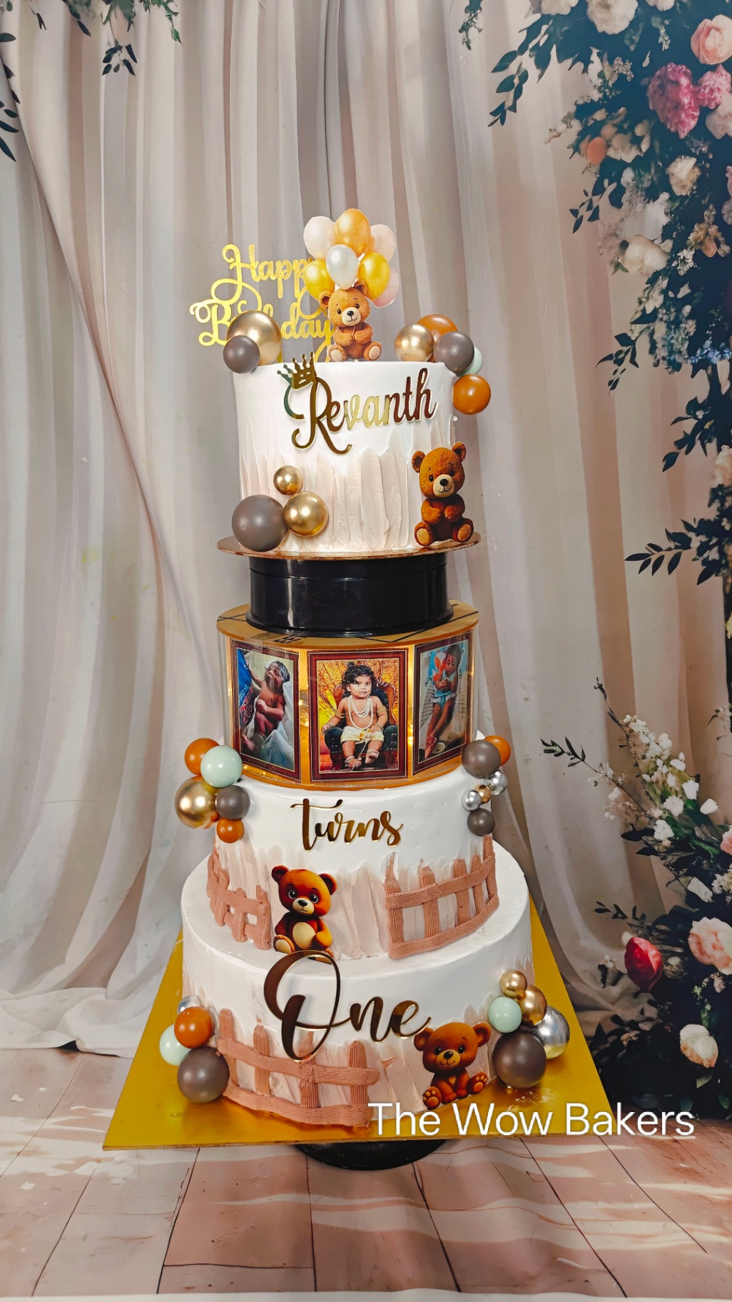 Teddy Photo Spacer Cake