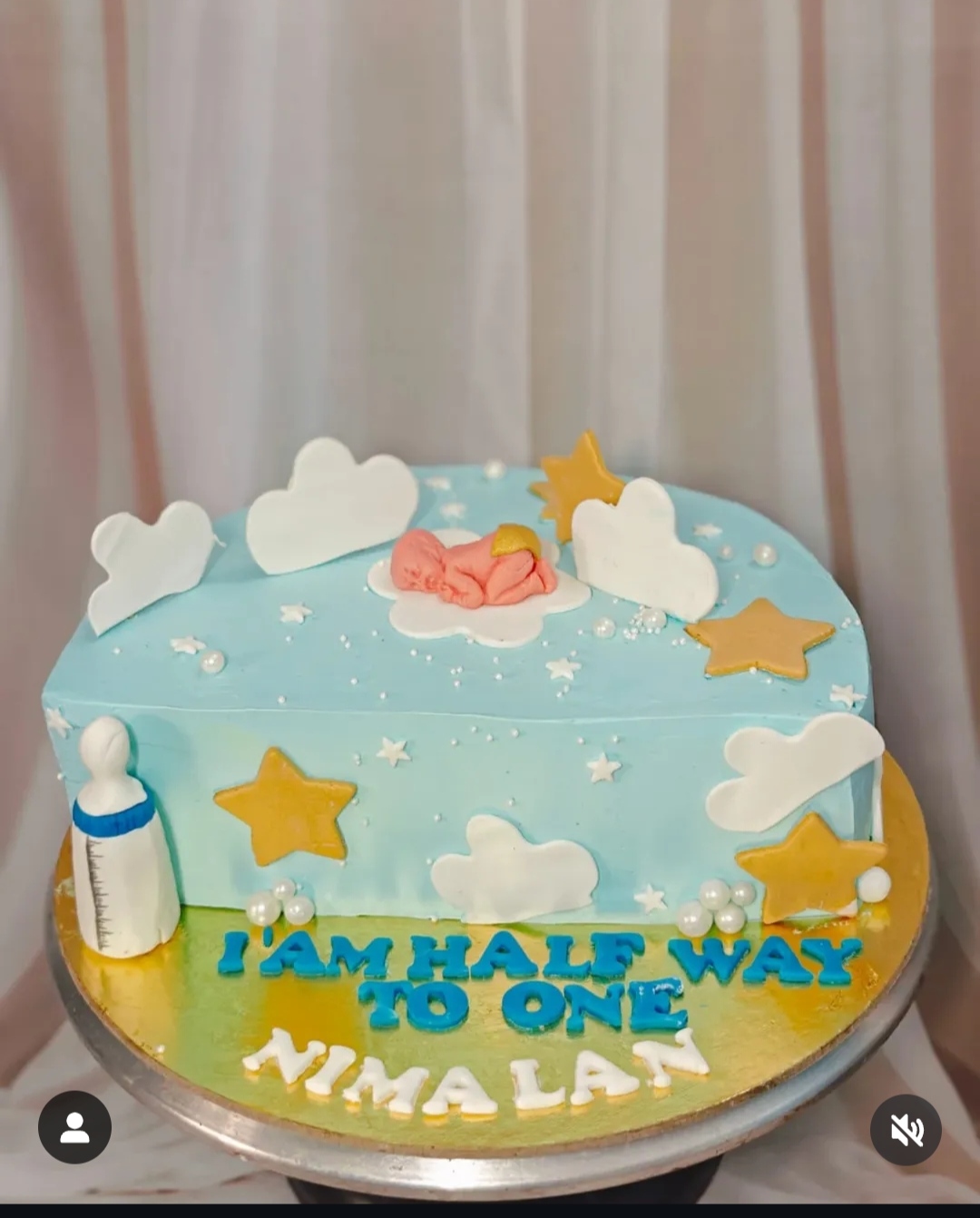 Nimalan Half Way to One Budget Cake