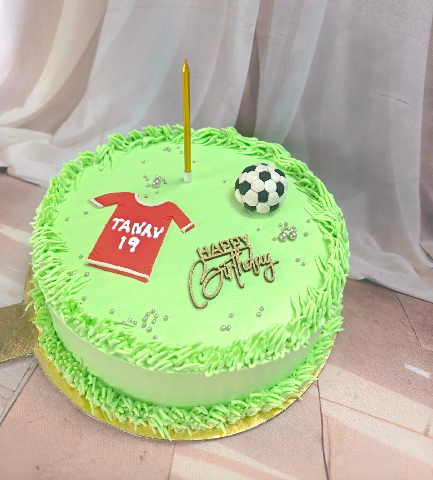 Tanav Football Grass Field Budget Cake